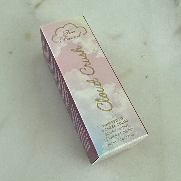 Too Faced Cloud Crush Whipped Lip and Cheek Color Bed of Roses - Picture 1 of 3